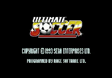 Ultimate Soccer (Europe) (En,Fr,De,Es,It) (Beta) screen shot title